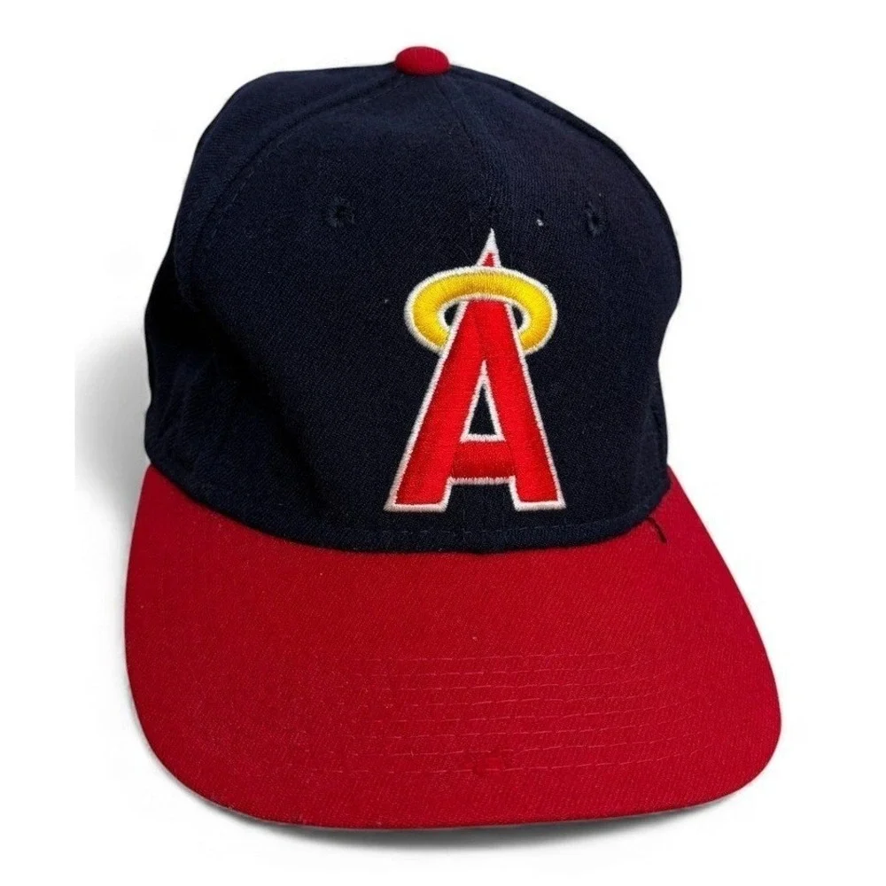 Vintage Anaheim Angels Baseball Cap Snapback Navy Red MLB Sports‎ Specialties